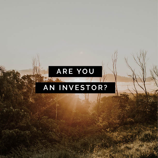 Are you an investor?